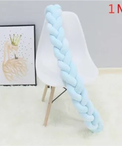 1M/2M/3M Baby Bumper Bed Braid Knot Pillow Cushion Bumper for Infant Bebe Crib Protector Cot Bumper Room Decor