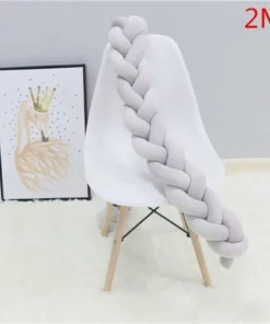 1M/2M/3M Baby Bumper Bed Braid Knot Pillow Cushion Bumper for Infant Bebe Crib Protector Cot Bumper Room Decor