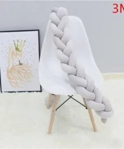 1M/2M/3M Baby Bumper Bed Braid Knot Pillow Cushion Bumper for Infant Bebe Crib Protector Cot Bumper Room Decor
