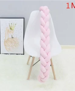 1M/2M/3M Baby Bumper Bed Braid Knot Pillow Cushion Bumper for Infant Bebe Crib Protector Cot Bumper Decor Room