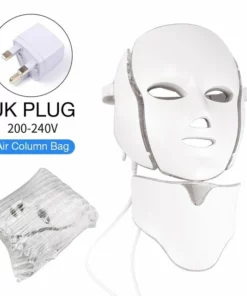 Air Bag-7 Colors Light LED Facial Mask With Neck Skin Rejuvenation Face Care Treatment Beauty Anti Acne Therapy Whitening