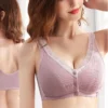 Cotton Pure Neamh-cruach Fáinne Breathable Compordach Bra Méid Móra