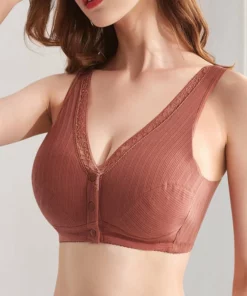 Pure Cotton Non-steel Ring Breathable Comfortable Large Size Bra