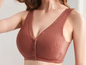 Pure Cotton Non-steel Ring Breathable Comfortable Large Size Bra