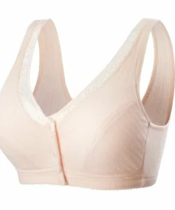 Pure Cotton Non-pola Ring Breathable Comfortable Large Size Bra