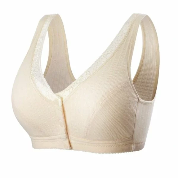 Cotton Pure Neamh-cruach Fáinne Breathable Compordach Bra Méid Móra