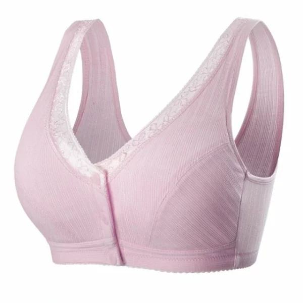 Pure Cotton Non-pola Ring Breathable Comfortable Large Size Bra