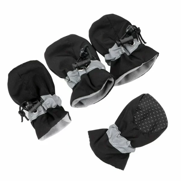 HILIFE Antiskid 강아지 신발 4pcs Soft-soled 개 신발 방수 부드러운 애완 동물 발 케어 애완 동물 액세서리 패션