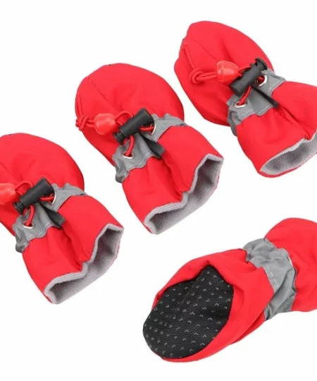 HILIFE Antiskid Puppy Shoes 4pcs Soft-soled Dog Shoes Waterproof Soft Pet Paw Care Pet Accessories Fashion