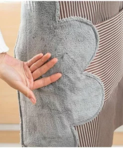 Oil-Proof Waterproof Wipeable Stripes Apron