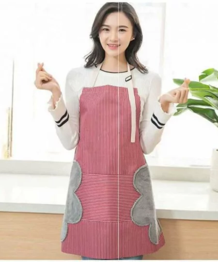 Oil-Proof Waterproof Wipeable Stripes Apron
