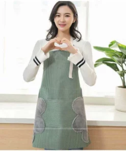 Oil-Proof Waterproof Wipeable Stripes Apron