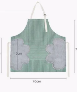 Oil-Proof Waterproof Wipeable Stripes Apron