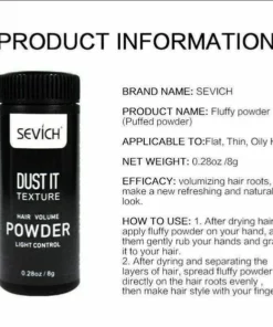 Men's Womens Mattifying Powder Miracle Volume Up Hair Styling Powder