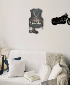 Harley Vest Wall Clock (Gifts for riders)