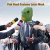 Latex Monster Fish Mask Headgear