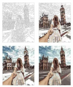 Picarts™ Follow Me To London Paint-By-Numbers Kit