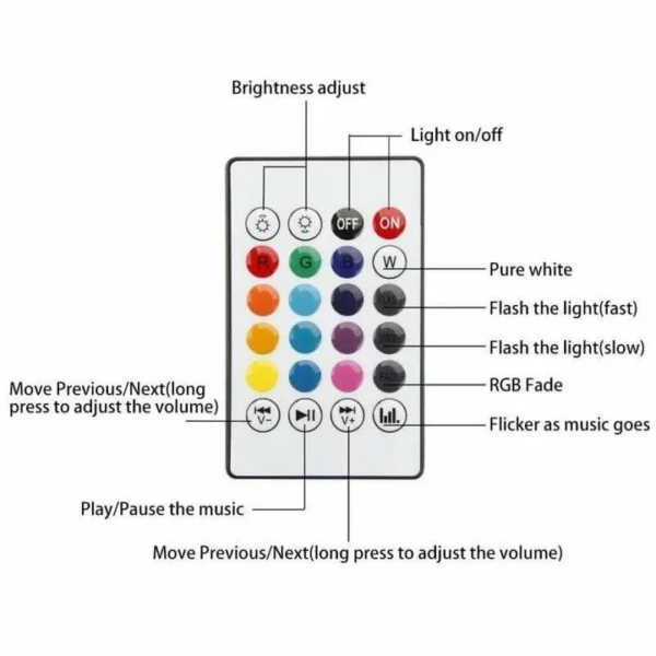 TuneGlow™ Smart 2-in-1 spalvas keičiantis LED šviestuvas su belaidžiu Bluetooth garsiakalbiu