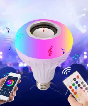 TuneGlow™ Smart 2-í-1 litabreytandi LED ljós með þráðlausum Bluetooth hátalara