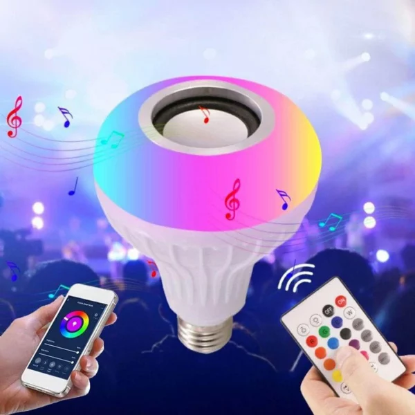 TuneGlow™ Утасгүй Bluetooth чанга яригчтай 2-ын 1-д өнгө өөрчлөх ухаалаг LED гэрэл