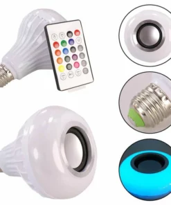 TuneGlow™ Smart 2-In-1 Color Changing LED Light Dengan Speaker Bluetooth Nirkabel
