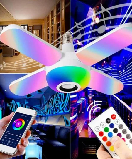 TuneGlow™ Smart 2-In-1 Color Changing LED Light With Wireless Bluetooth Speaker