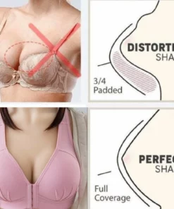 #1 Plus Size Sexy Push Up Bra Antaŭa Fermo Solida Koloro Brassiere !!