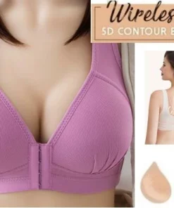 #1 Plus Size Sexy Push Up Bra Front Closure ពណ៌​រឹង​!!