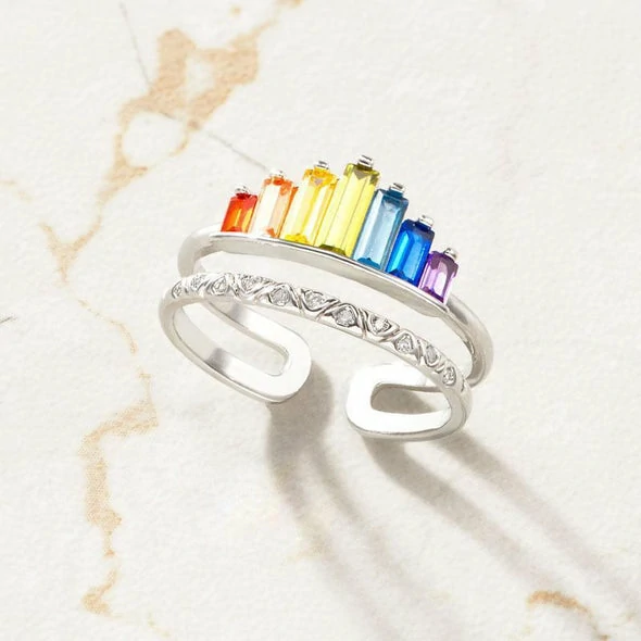 I WOULD CHANGE THE WORLD FOR YOU RAINBOW RING