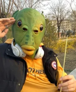 Latex Monster Fish Mask Headgear