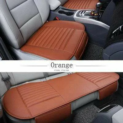 Leather Bamboo Charcoal Car Seat Cushion-Absorbing Odor(Four Seasons Universal)