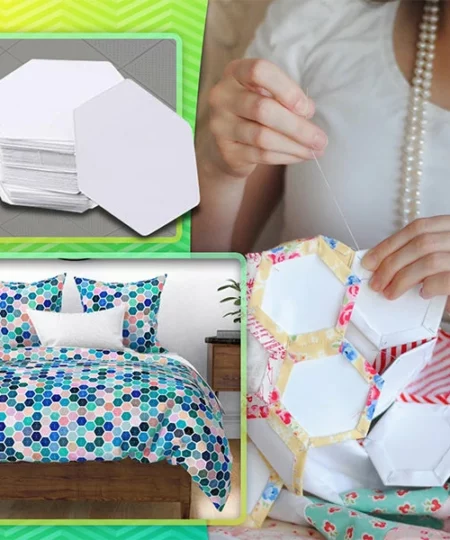 Hexie Garden Quilt Piecing Template