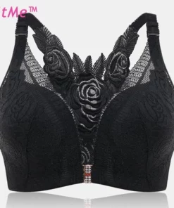 I-FITME®: I-ROSE EMBROIDERY FRONT CLOSURE WIREFREE BRA