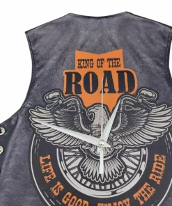 Harley Vest Wall Clock (Gifts for riders)