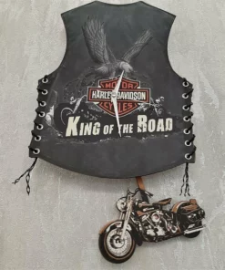 Harley Vest Wall Clock (Gifts for riders)