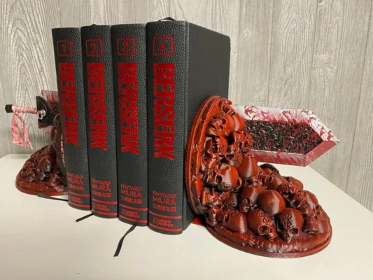 Berserk Bookends — Dragonslayer — Berserk Fan Art Book Ends