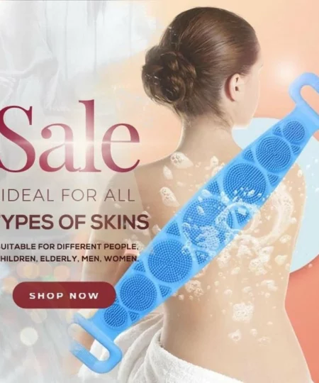 (50% de descuento)Cepillo corporal para baño de silicona