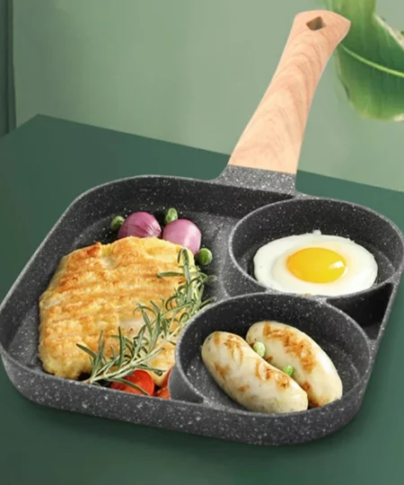 (🔥 HOT SALE🔥)2 Hole Non-stick Frying Pan For Burger Eggs Ham — Cooking Breakfast