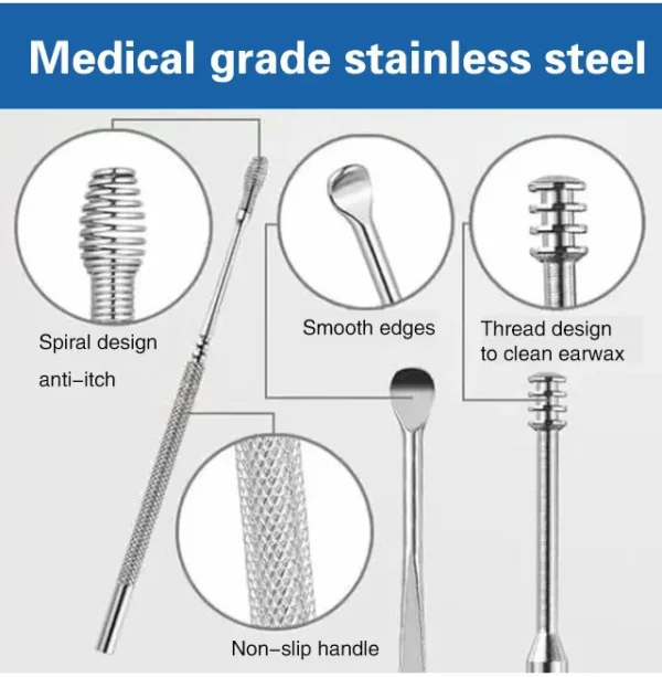 (🔥两周年特卖) —弹簧耳勺清洁耳朵工具