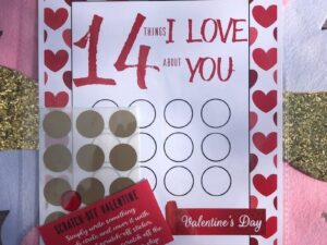 Valentine Scratch Off Print - 14 Things I Love About You.😍Buy 3 Get 1 Free