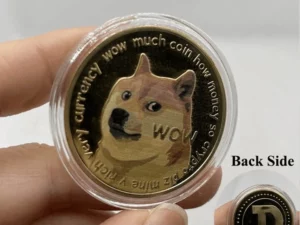 DOGECOIN UV COLOR PRINTING DOGECOIN NEW COMMEMORATIVE COIN
