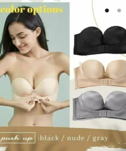 🔥Buy 1 Get 1 Free today🔥-Invisible Strapless Super Push Up Bra
