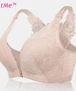 I-FITME®: I-ROSE EMBROIDERY FRONT CLOSURE WIREFREE BRA