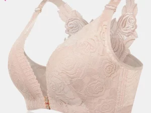 FITME®: ROSE EMBROIDERY FRONT CLOSURE WIREFREE BRA