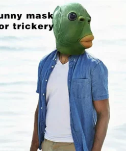 Latex Monster Fish Mask Headgear