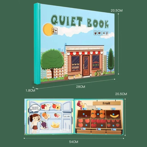 Montessori Busy Book For Kids To Develop Learning Skills