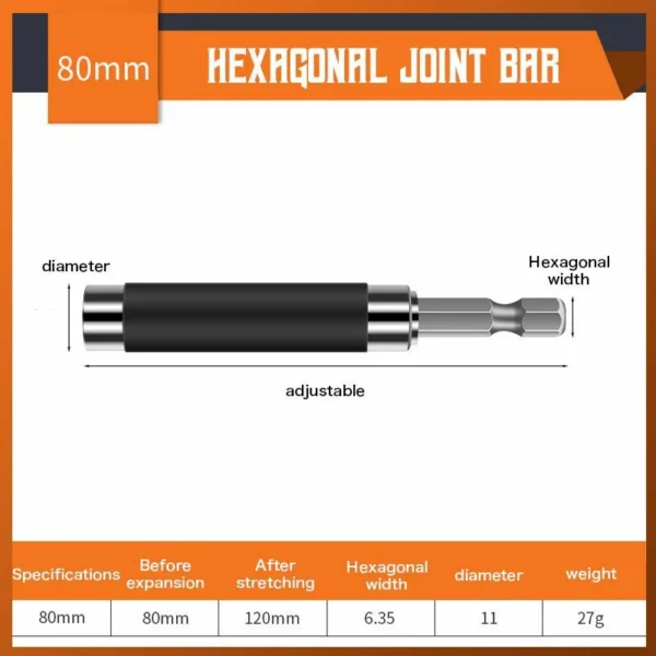 TELSCOPIC HEXAGONAL JOINT Bar (ສ່ວນຫຼຸດ 50%)