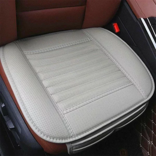 Leather Bamboo Charcoal Car Seat Cushion-Absorbing Odor（Four Seasons Universal）