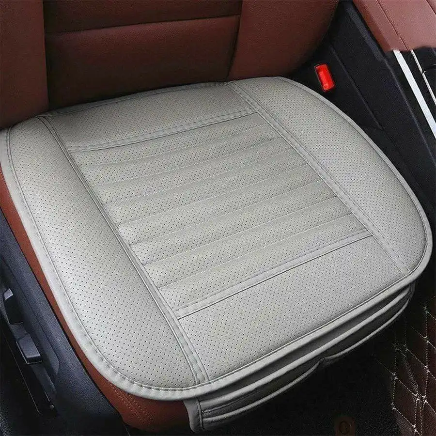 Leather Bamboo Charcoal Car Seat Cushion-Absorbing Odor(Four Seasons Universal)