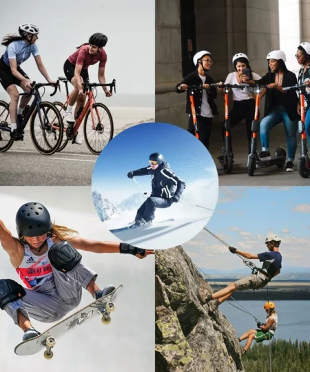 Electric Scooter Helmet With LED Rear Light